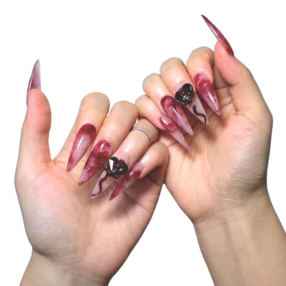 Crimson Swirl - Madeready Nail