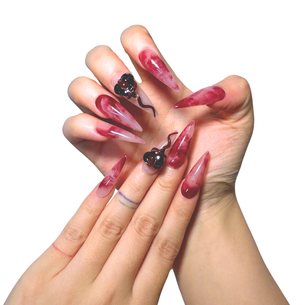 Crimson Swirl - Madeready Nail